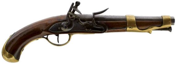 A .700 CALIBRE FRENCH FLINTLOCK MODEL 1763/1766 2ND MODEL CAVALRY PISTOL,