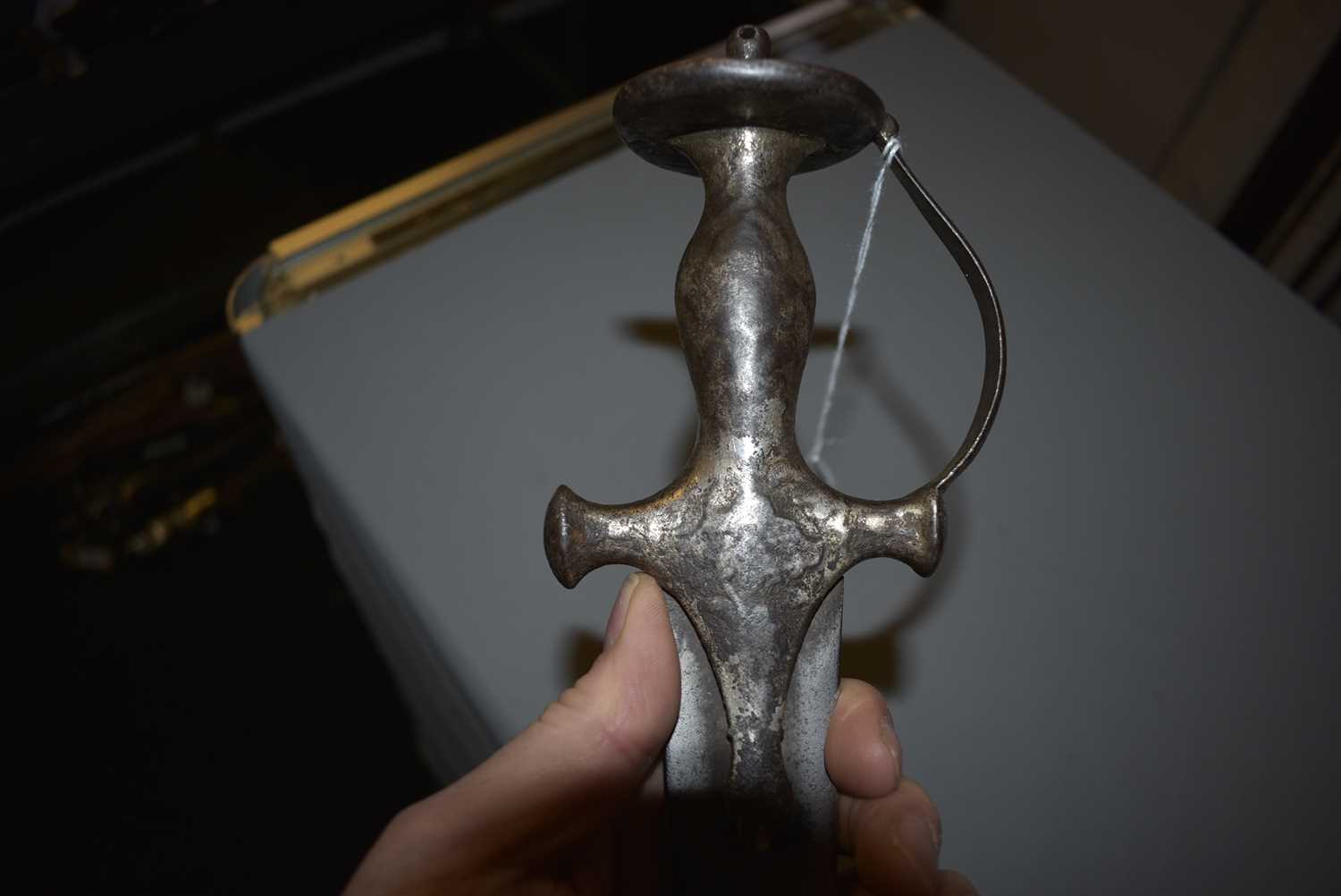 A 19TH CENTURY COBRA FORM KIRACH OR SWORD, - Image 4 of 8