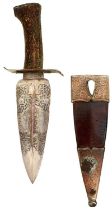 A SPANISH HUNTING OR SKINNING KNIFE,