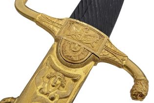 A RARE FRENCH ANXII NAVAL SWORD FOR A HIGH RANKING OFFICER,