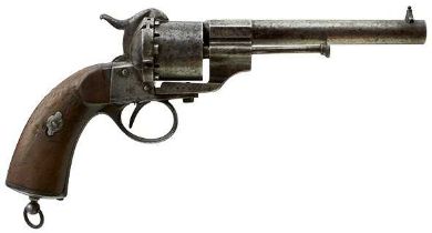 AN 11MM SIX-SHOT PINFIRE FRENCH SERVICE REVOLVER BY LEFAUCHEUX,