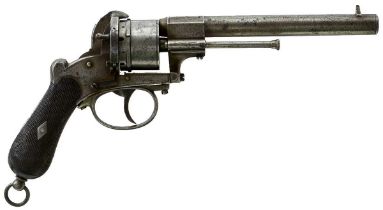 A 9MM SIX-SHOT LEFAUCHEUX PINFIRE REVOLVER,