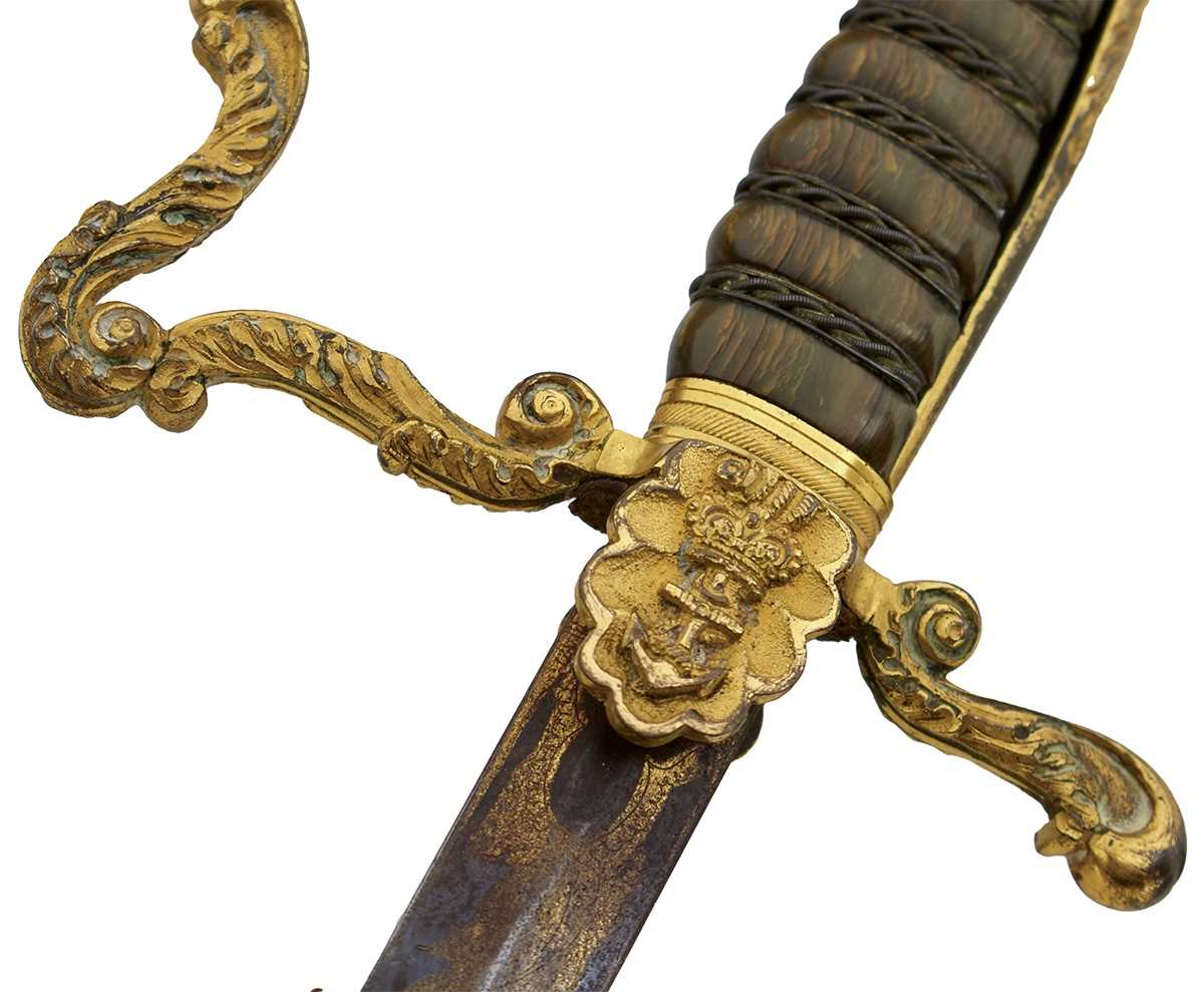 AN ORNATELY MOUNTED GEORGIAN NAVAL OFFICER'S SWORD, - Image 3 of 18