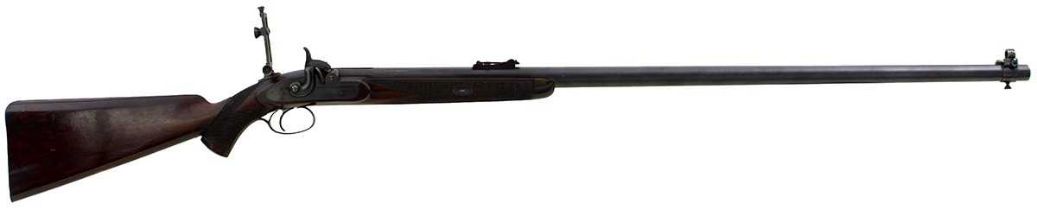 A .451 CALIBRE PERCUSSION WHITWORTH MATCH RIFLE BY BSA,