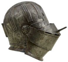 A CLOSE HELMET FOR THE TOURNEY IN THE SOUTH GERMAN MANNER,