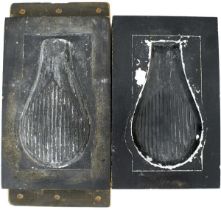 A VERY RARE JAMES DIXON FLASK MOULD,