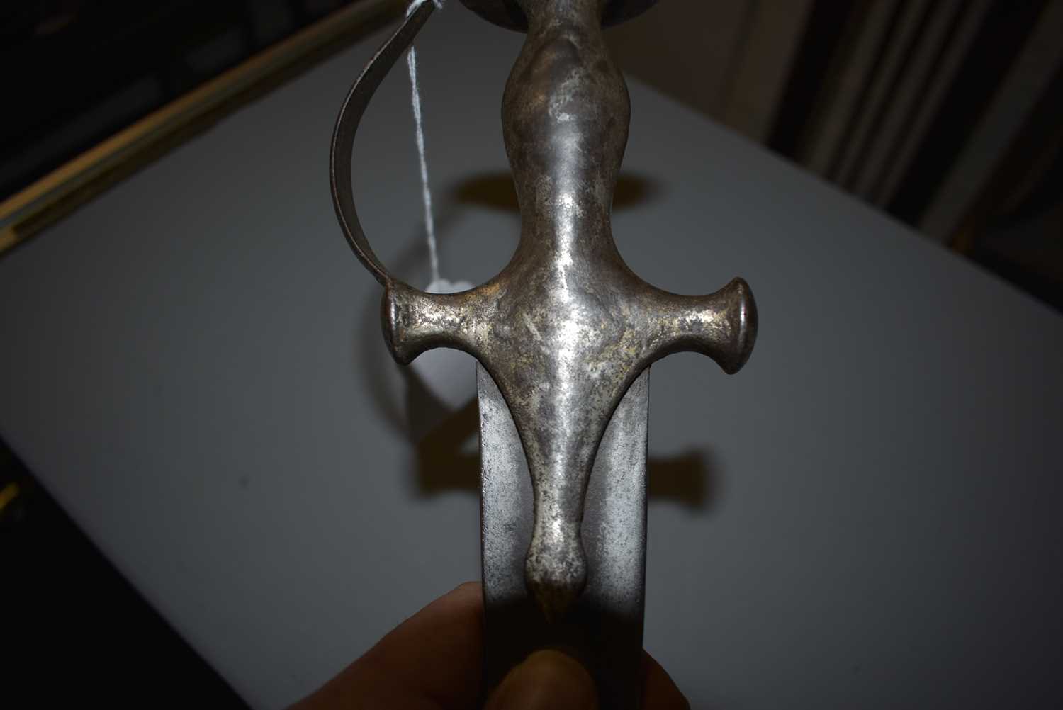 A 19TH CENTURY COBRA FORM KIRACH OR SWORD, - Image 3 of 8
