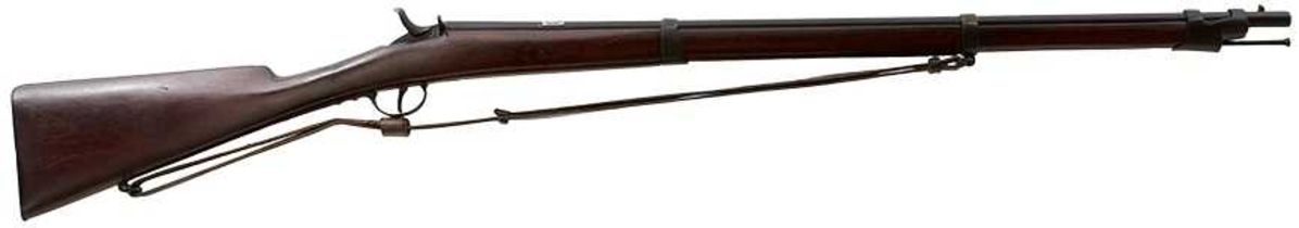 A 7MM RIMFIRE OBSOLETE CALIBRE BELGIAN FLOBERT CADET RIFLE,