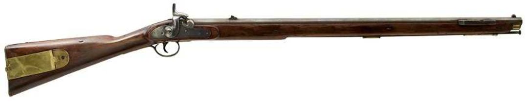 A .577 CALIBRE VOLUNTEER BRUNSWICK TYPE PERCUSSION RIFLE,