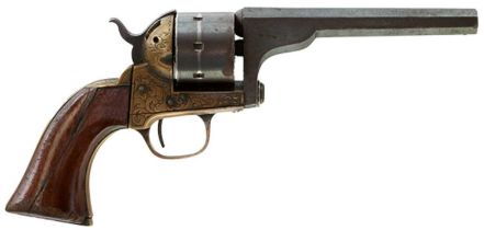 A .32 RIMFIRE OBSOLETE CALIBRE MOORE'S PATENT SEVEN-SHOT REVOLVER,