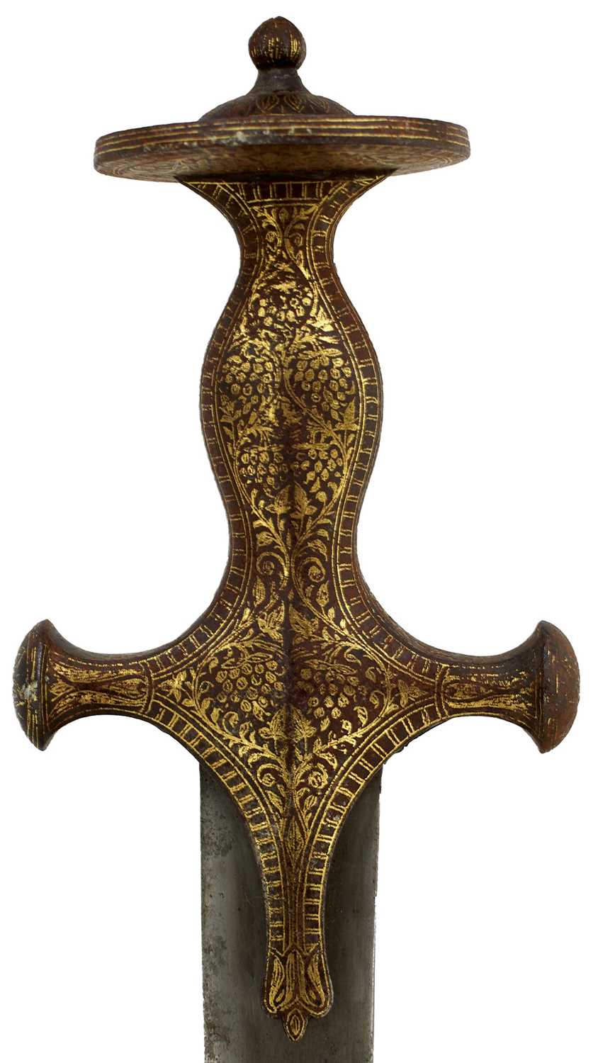 A 19TH CENTURY INDIAN TULWAR OR SWORD, - Image 3 of 15