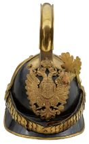 AN AUSTRIAN MODEL 1905 PRIVATE PURCHASE NCO DRAGOON'S HELMET,