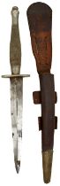 AN ORDNANCE MARKED SECOND PATTERN FAIRBAIRN-SYKES COMMANDO KNIFE OR DAGGER,