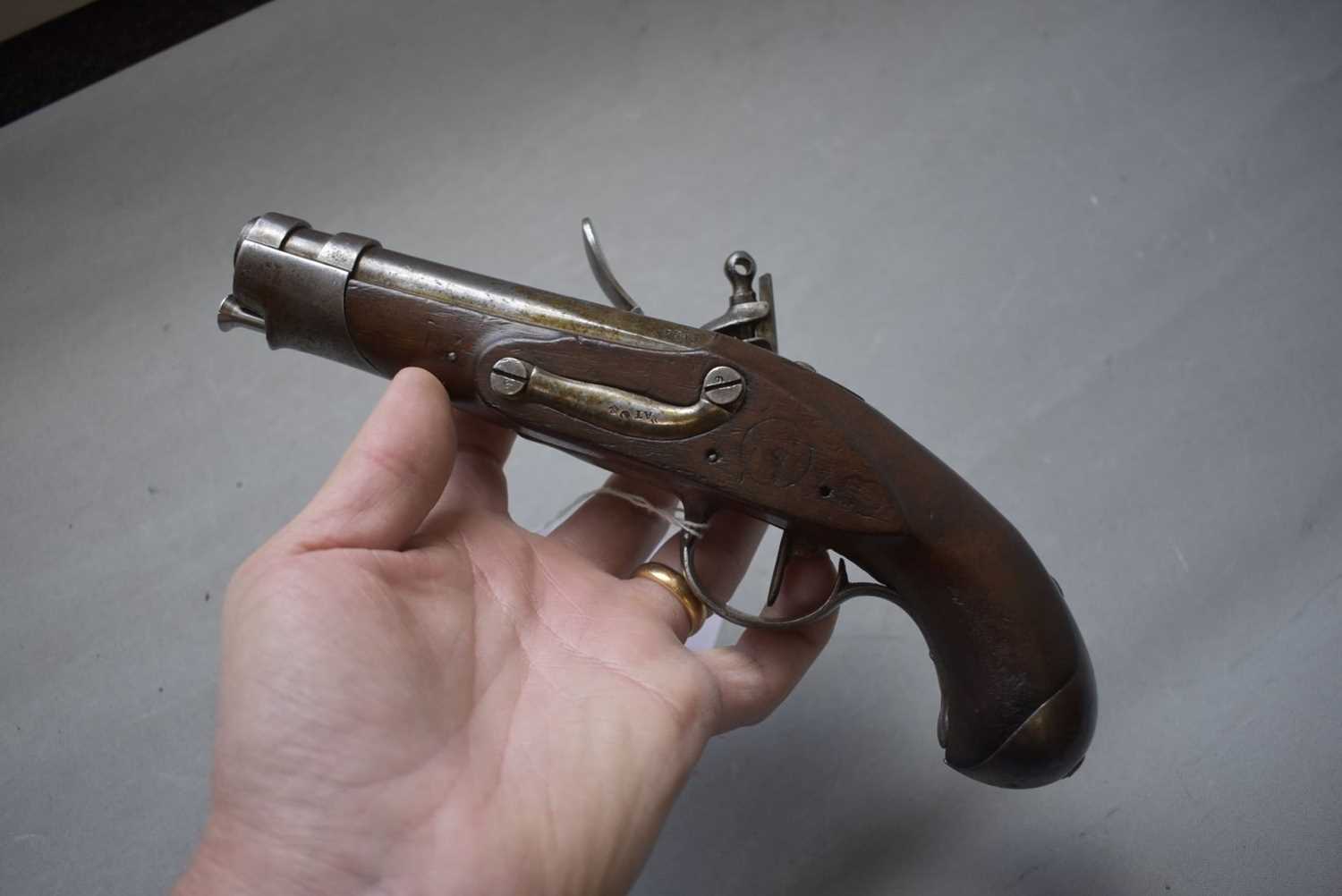 A .625 CALIBRE FRENCH MODEL AN IX GENDARMERIE PISTOL, - Image 10 of 11