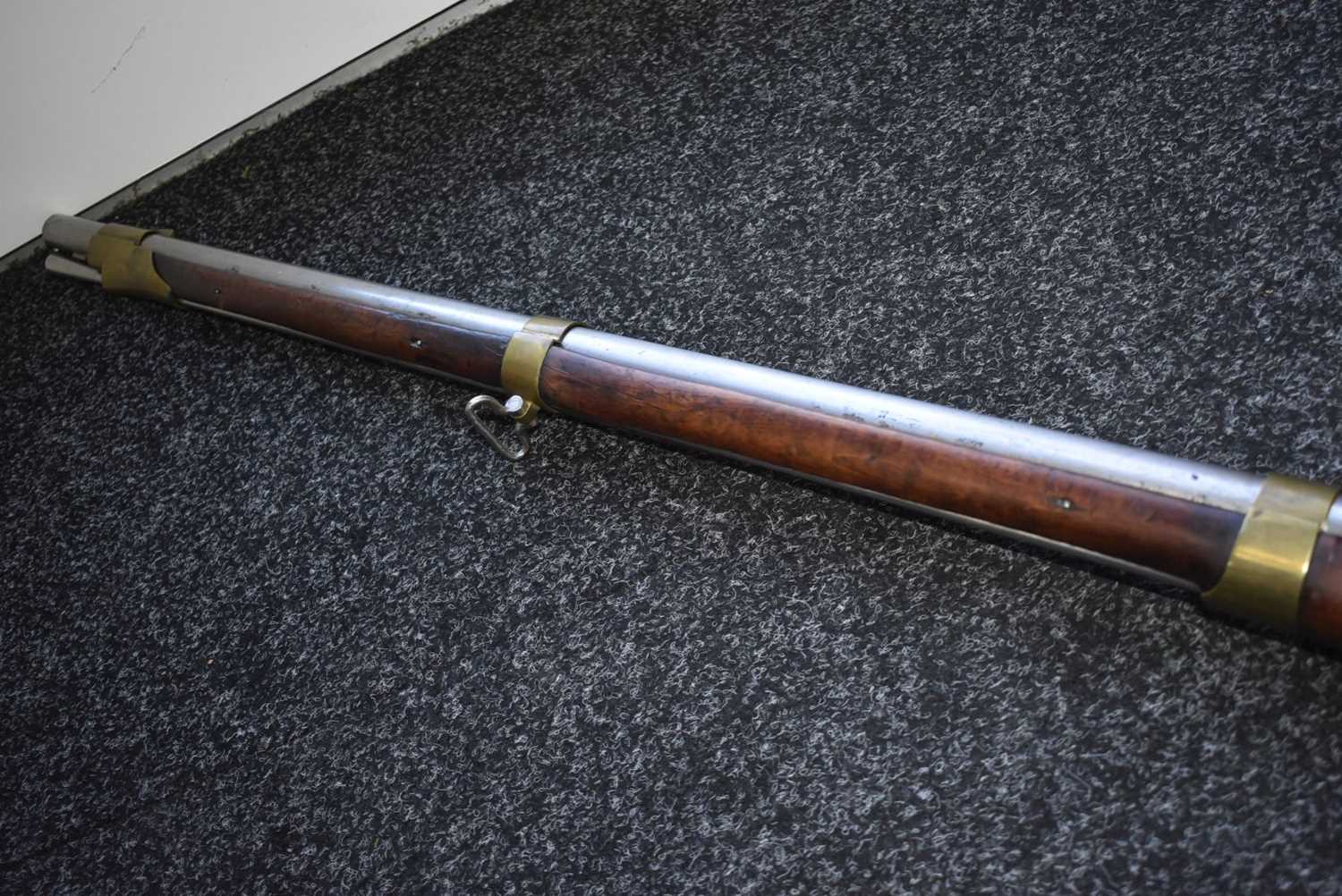 A SWEDISH MODEL 1845 PERCUSSION SERVICE MUSKET, - Image 9 of 9