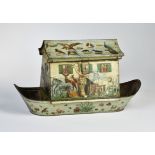 Seiffener Noah's Ark biscuit tin can, around 1900, 50 cm, min. paint d.