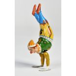 Köhler, Handstand Clown, Germany, 13 cm, tin, cw ok, min. paint d., C 1-2