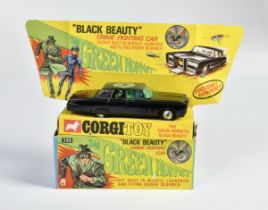 Corgi Toys, "Black Beauty Crime Fighting Car" Green Hornet, England, 1:43, diecast, box C 2, C 1-