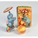 KA, Circus Elephant, Japan, 21 cm, tin, cw ok, box C 1-, C 1-