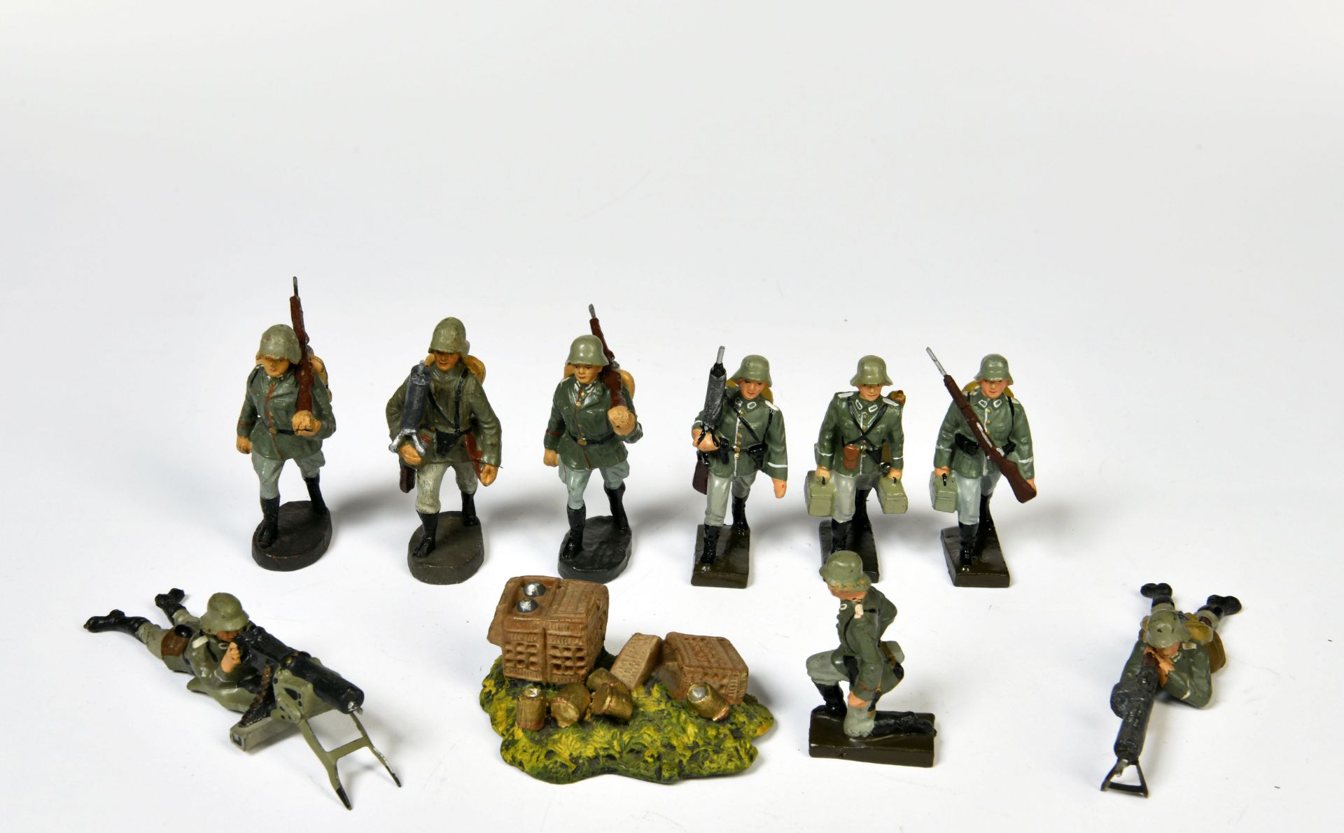 Lineol, maschine gun squad a.o, Germany pw, 7,5 cm, composite, C 1-2