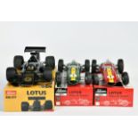 Schuco, 3x Lotus racing car, W.-Germany, mixed constr., box, C 1-2