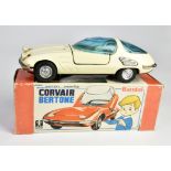 Bandai, Corvair Bertone, Japan, 32 cm, tin, bat. drive ok, min. paint d., box C 2-, C 2