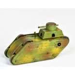 Tank WW 1, Germany pw, 17 cm, tin, cw ok, paint d., C 3-4