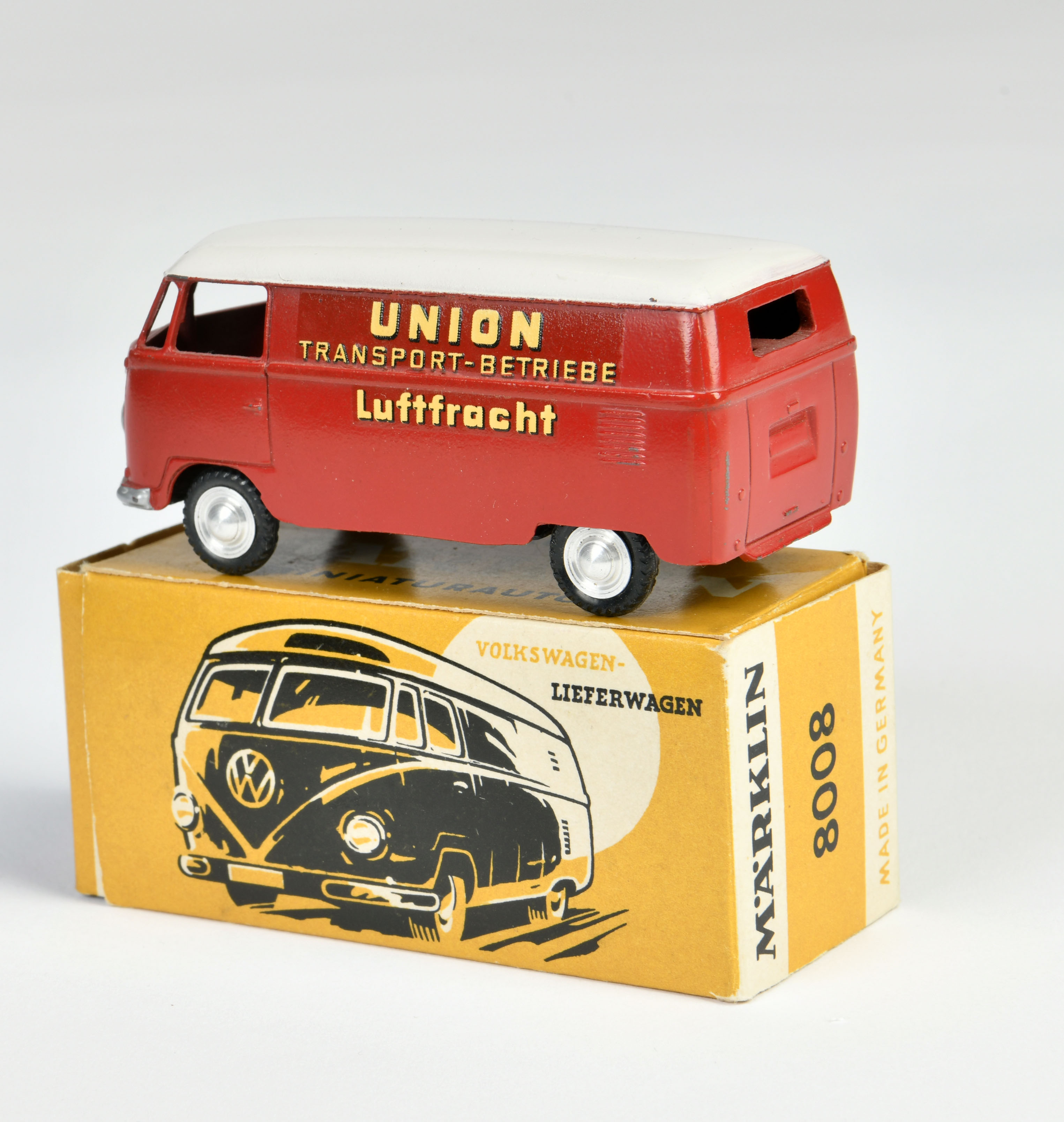 Märklin, VW Bus advertising model "Union Transport Betriebe Luftfracht", Germany, 1:43, diecast, box - Image 2 of 2