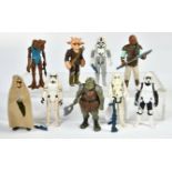 Kenner, 9 Star Wars figures, 1977 to 1984, very good condition