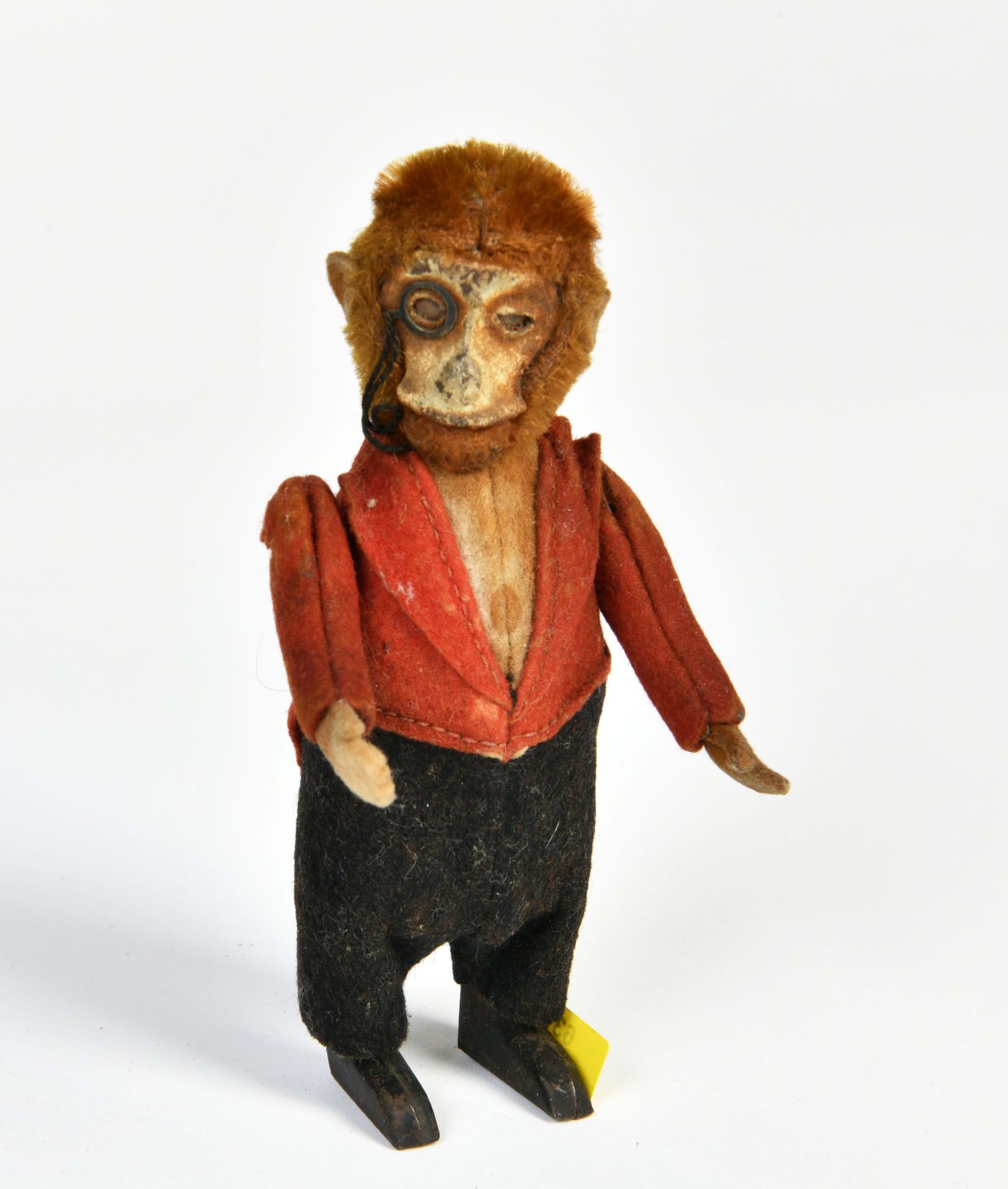 Schuco, monkey with glasses, Germany pw, 14 cm, cw ok, paint d., C 3