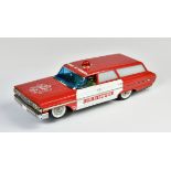 Rico, Ford Galaxie Ambulance, Spain, 48 cm, tin, drive not checked, C 2