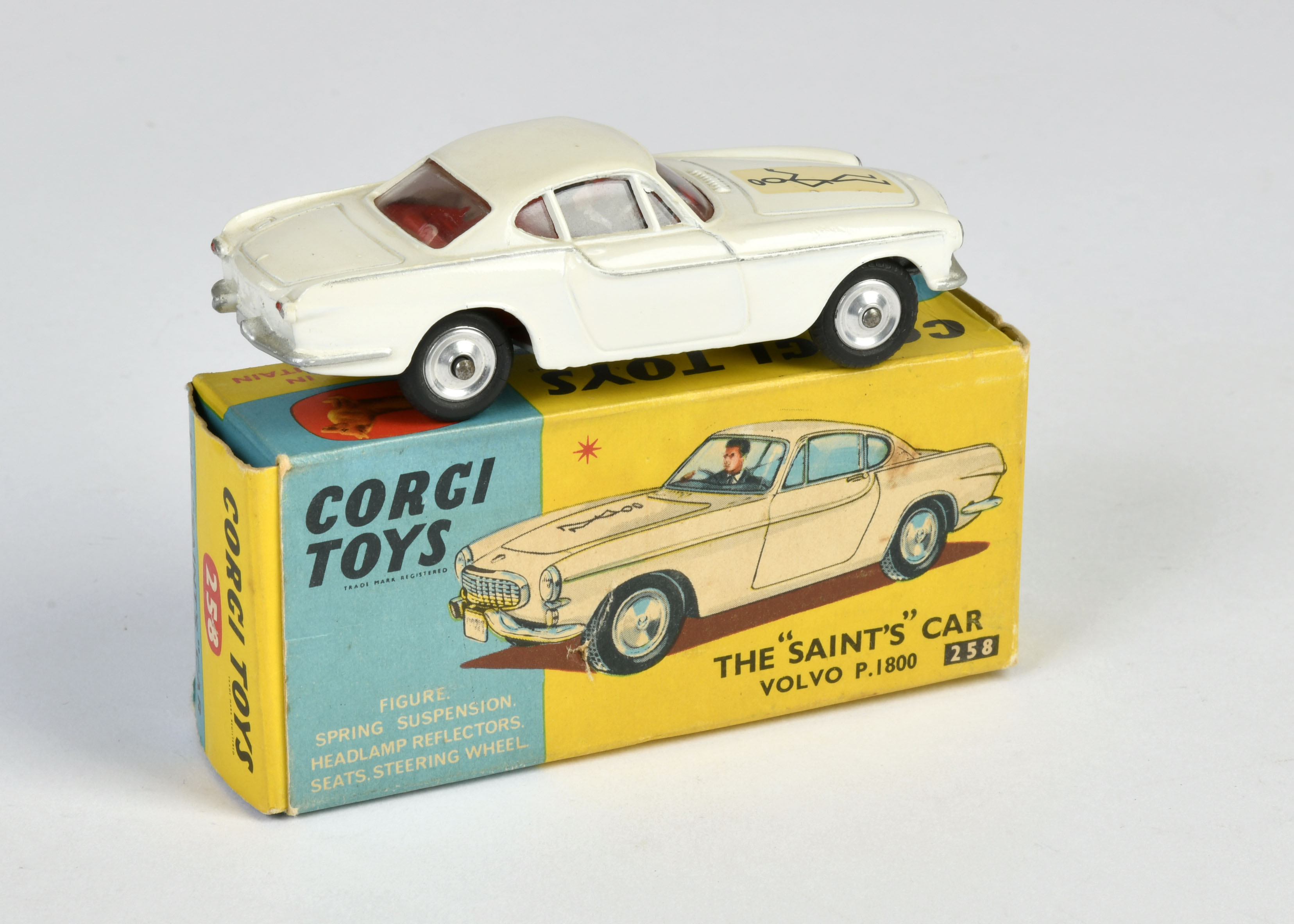 Corgi Toys, 258 Volvo The Saints, white, England, 1:43, diecast, box C 1, with club leaflet, C 1 - Image 2 of 2