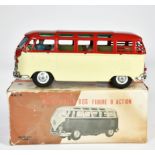 Bandai, VW bus, Japan, 24 cm, tin, bat. drive ok, one light defective, box C 3, C 2+