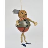 Schuco, climbing mouse "Jojo", Germany pw, 14,5 cm, paint d., one ear missing, C 3