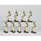 Lineol, 9 sailors marching, Germany pw, 7,5 cm, composite, C 1