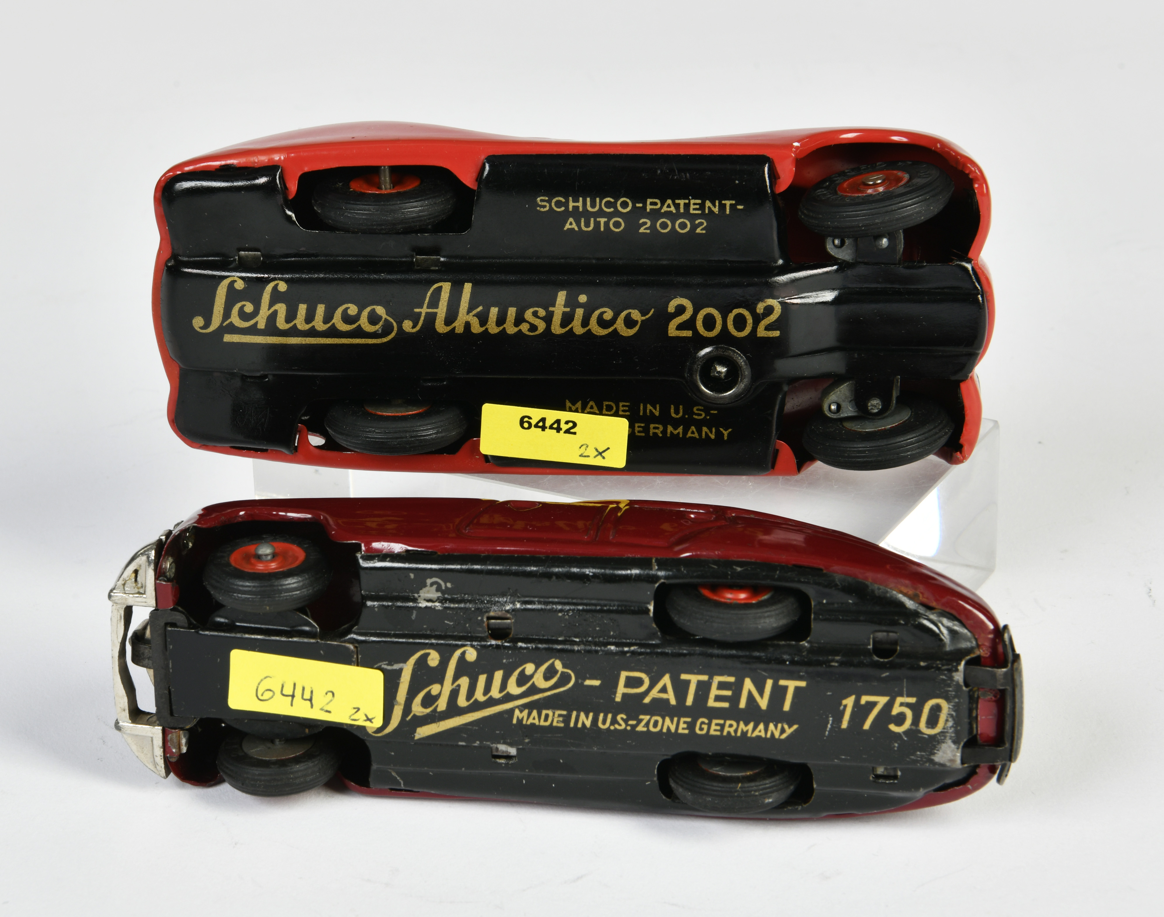 Schuco, Patentauto 1750 & Akustico 2002, US Z.-Germany, tin, cw ok, min. paint d., C 2+ - Image 3 of 3