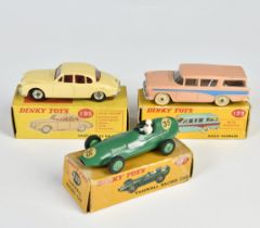 Dinky Toys, Vanhall Racing Car, Jaguar & Nash Rambler