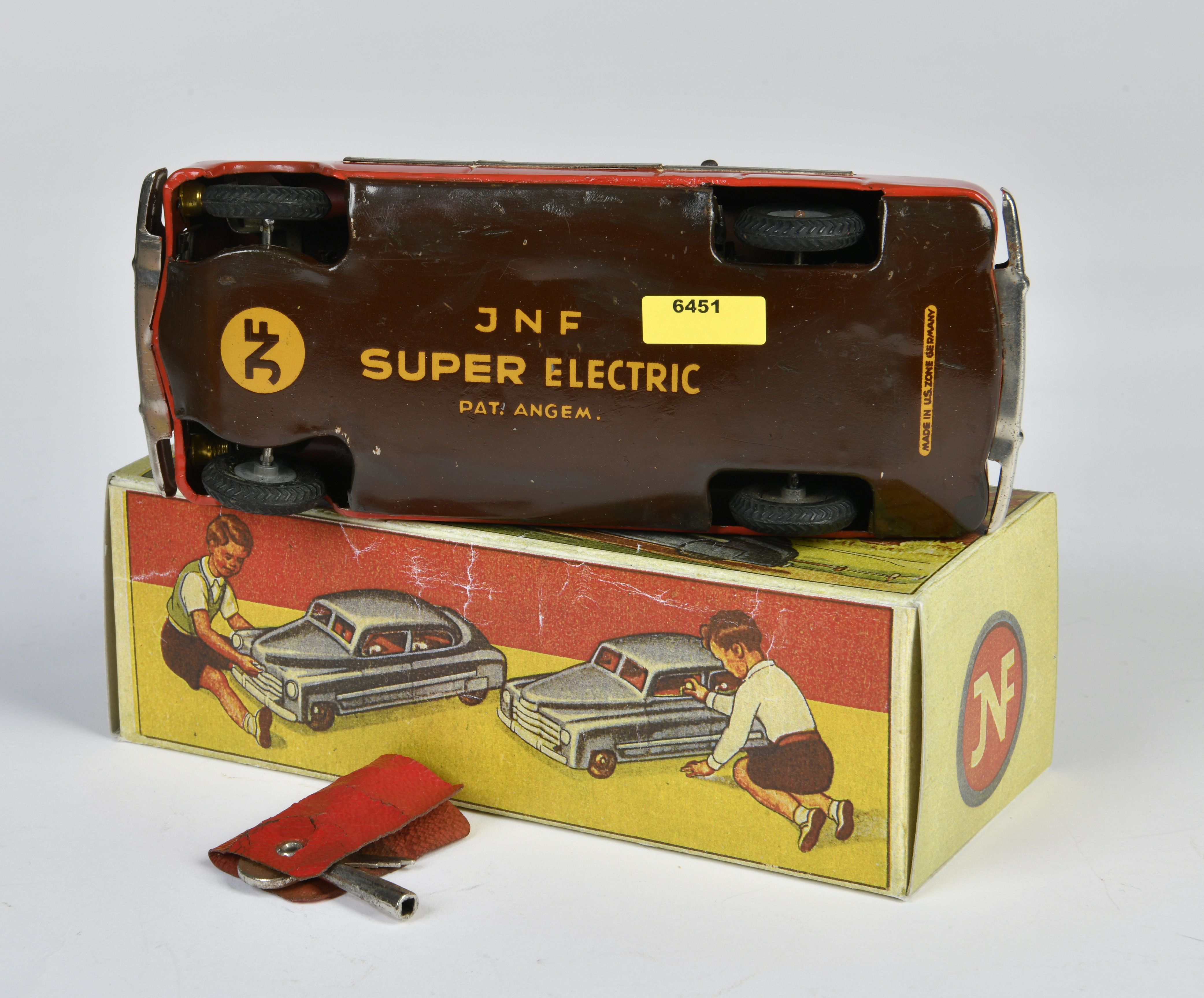 JNF, Super Electric, US Z. Germany, 19 cm, tin, cw ok, reprobox, min. paint d., C 1-2 - Image 3 of 3