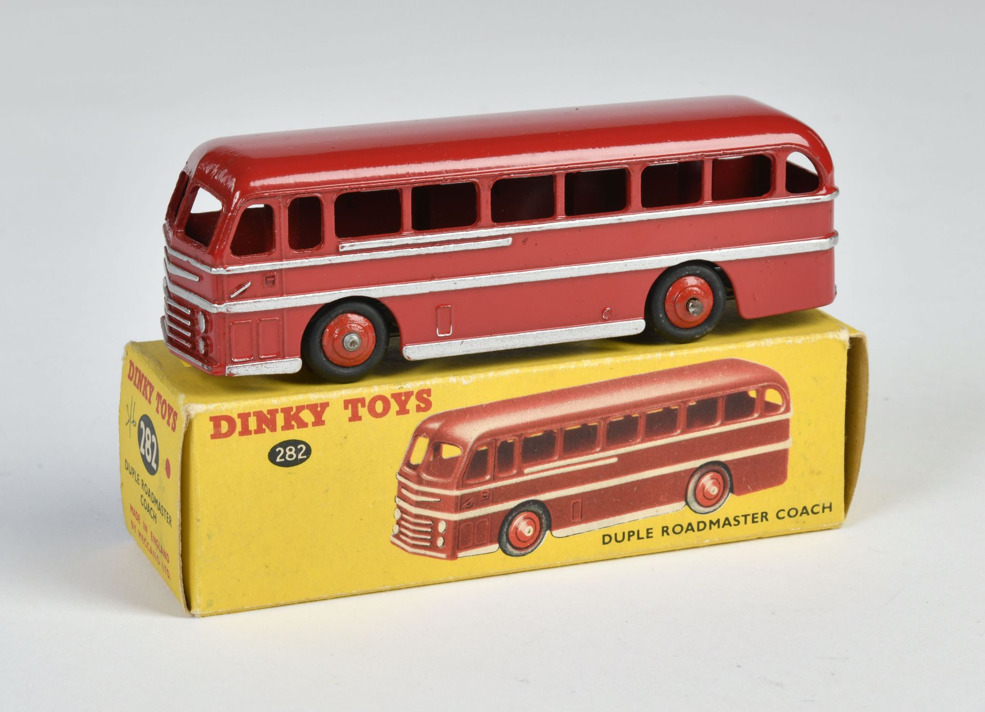 Dinky Toys, 282 Duple Roadmaster, red, England, 1:43, diecast, box C 1, C 1