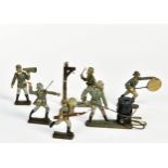 Lineol, bundle fighting soldiers, Germany pw, 7,5 cm, 1x unmarked, composite, paint d., C 2
