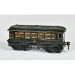 Märklin, dining car 1746 G, gauge 0, with interior, 21,5 cm, frame min. refinished, C 2