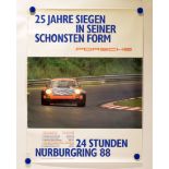 Porsche Plakat, Nürburgring 1988