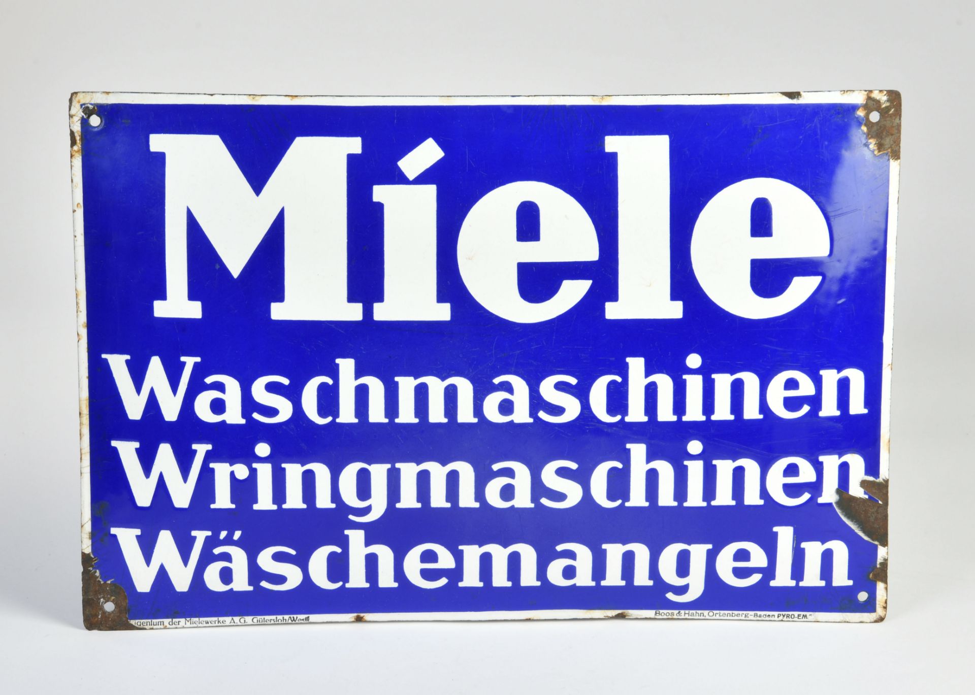 Miele, Emailschild