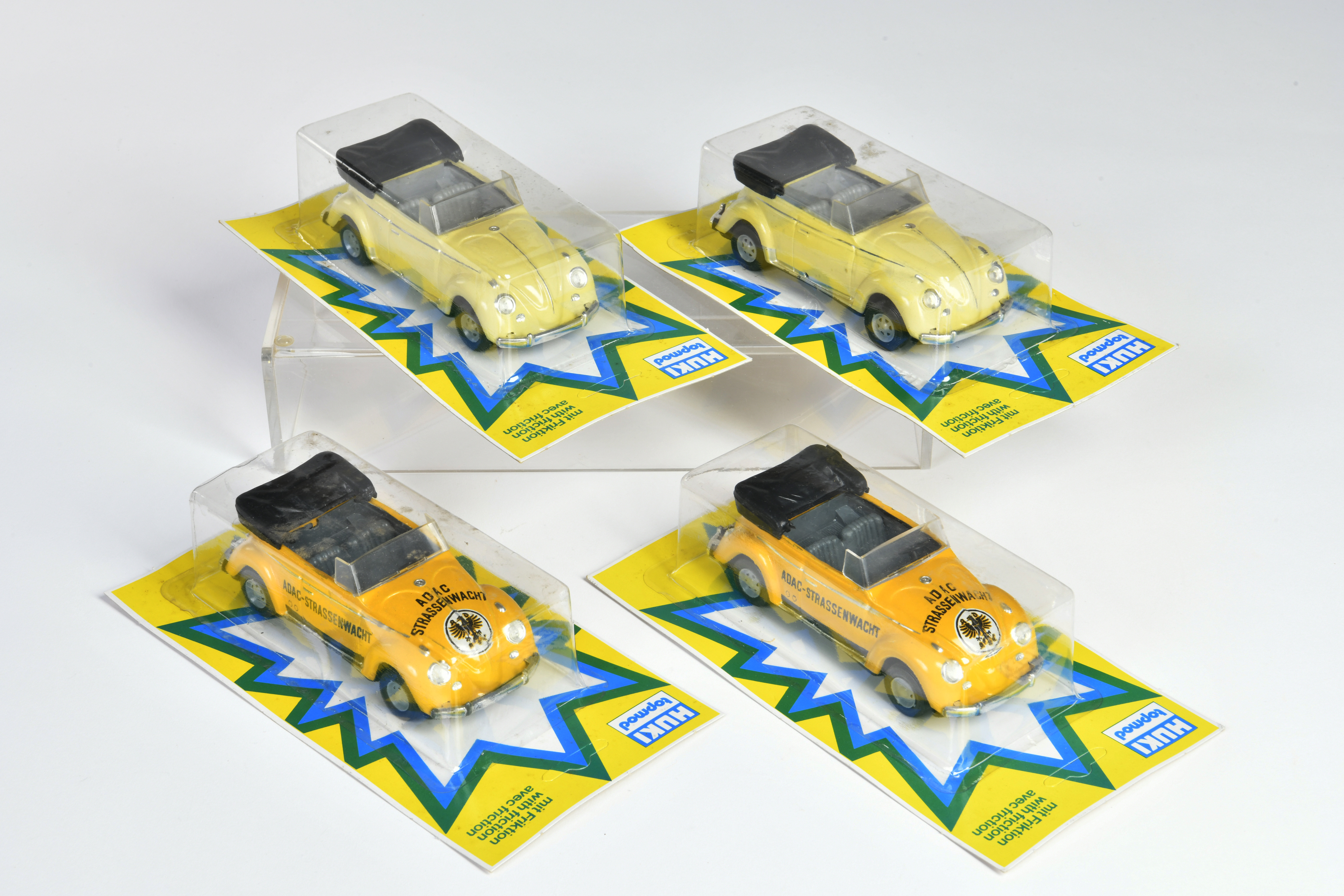 Huki, 4 cars, W.-Germany, tin, box, C 1