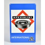 Bipaver, Spezialist International, metal sign, 31x47 cm, C 1