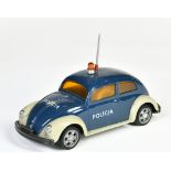 Pepe, VW Käfer Policia, Portugal, 22 cm, plastic, friction ok, C 1-