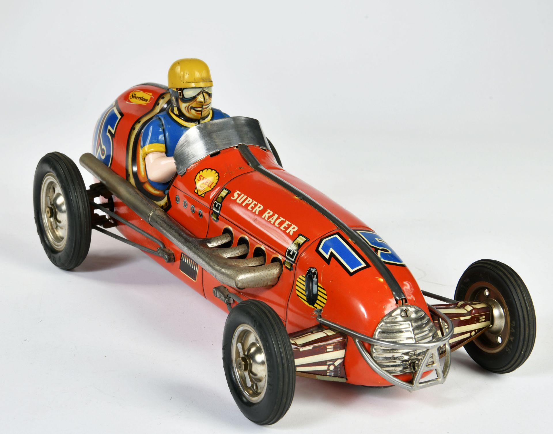 Wüco, Super Racer racing car, W.-Germany, tin, friction ok, 48 cm, C 1. - Image 2 of 3