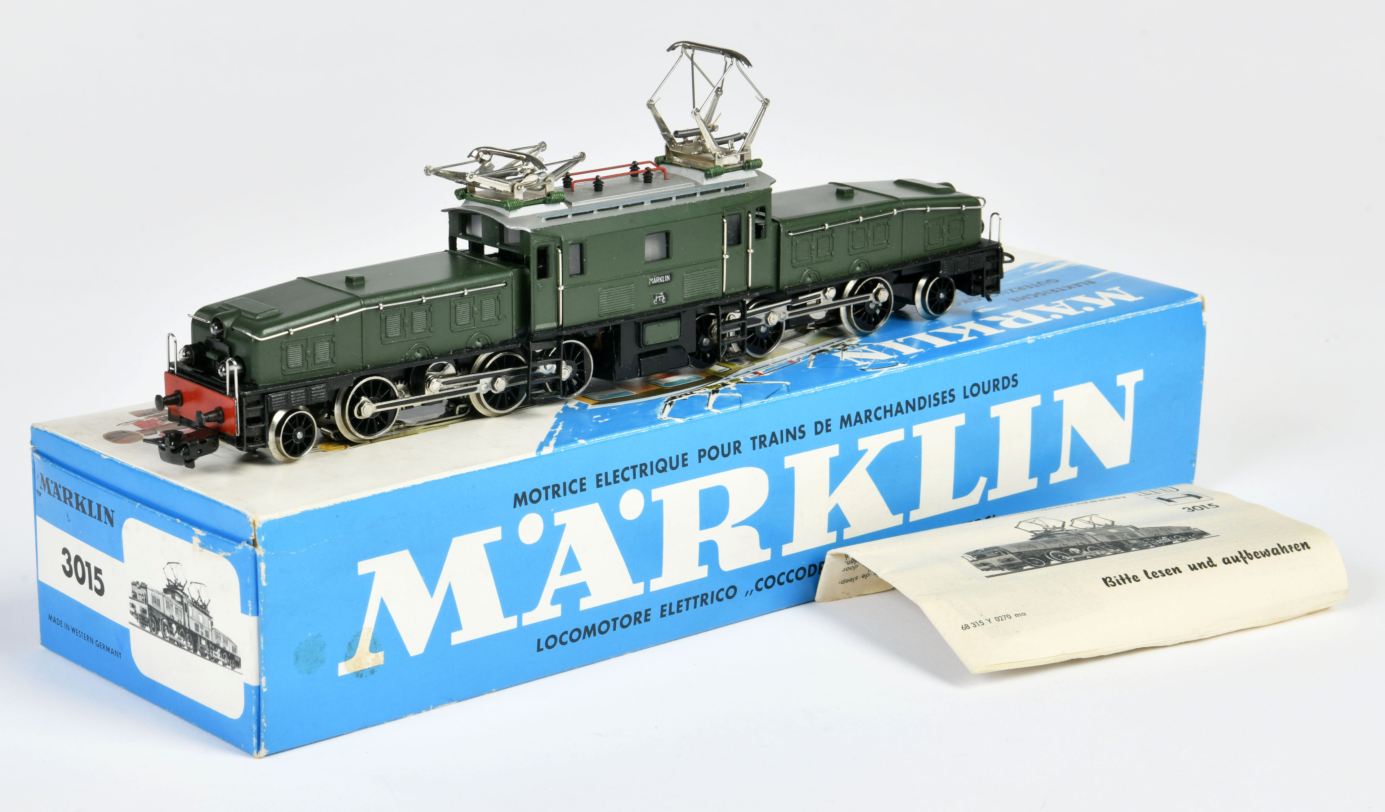 Märklin, Krokodil loco 3015, W.-Germany, H0, box, C 1 - Image 2 of 2