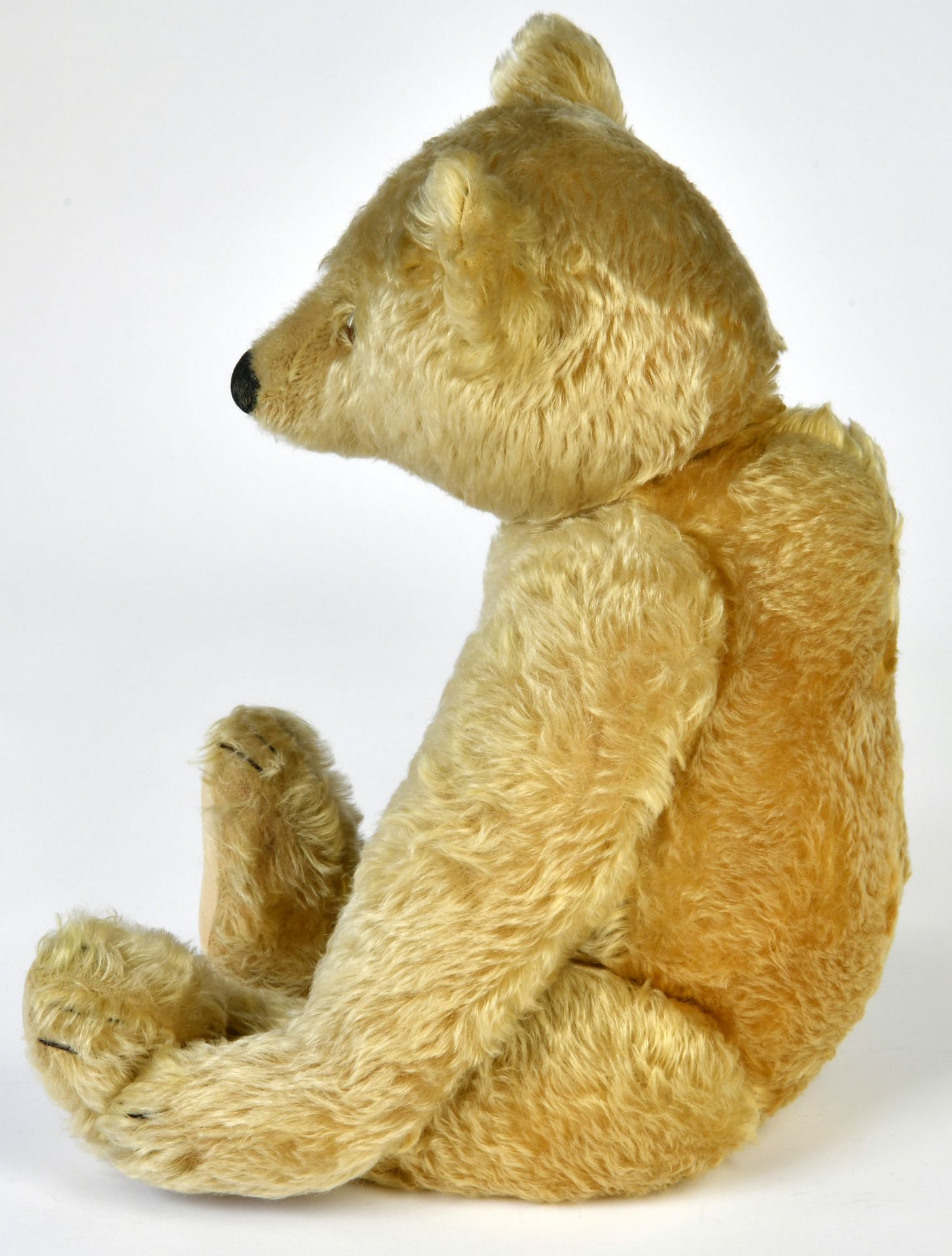 Steiff, bear, 60 cm, ca. 1920s, yellow, with buttom, expressive, very good condition - Image 2 of 3