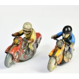 Schuco, motorcycle Motodrill + Schuco copy motorcycle, tin, cw ok, paint d., C 3
